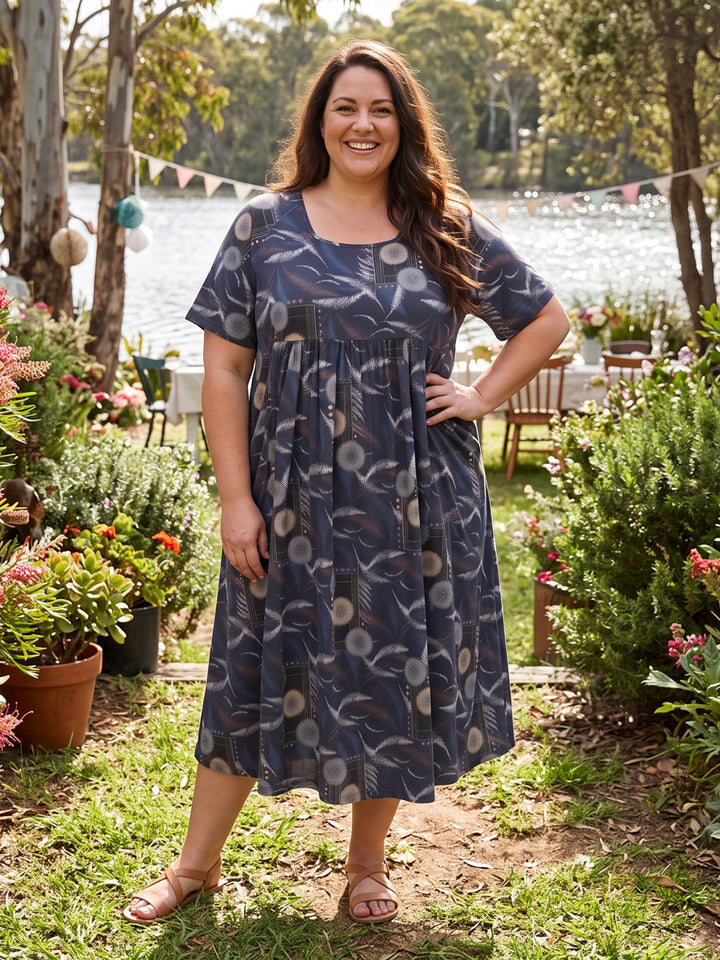 Justice Dress - Black Print