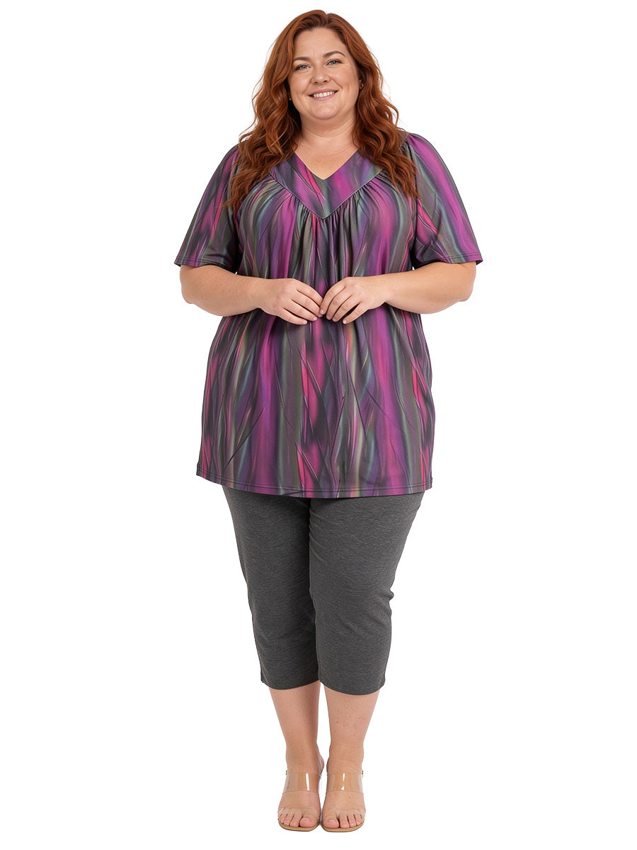 Tarni Fields Tunic - Black Print