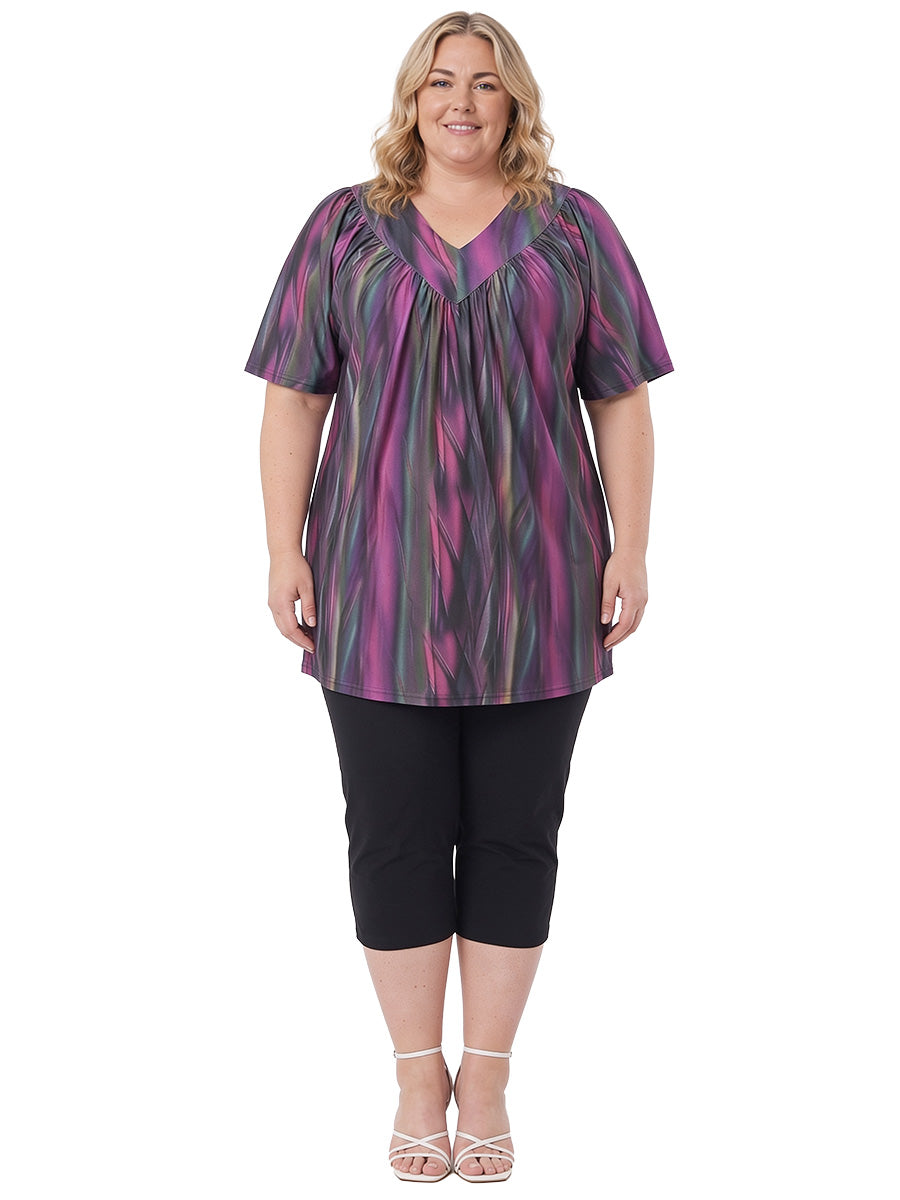 Tarni Fields Tunic - Black Print