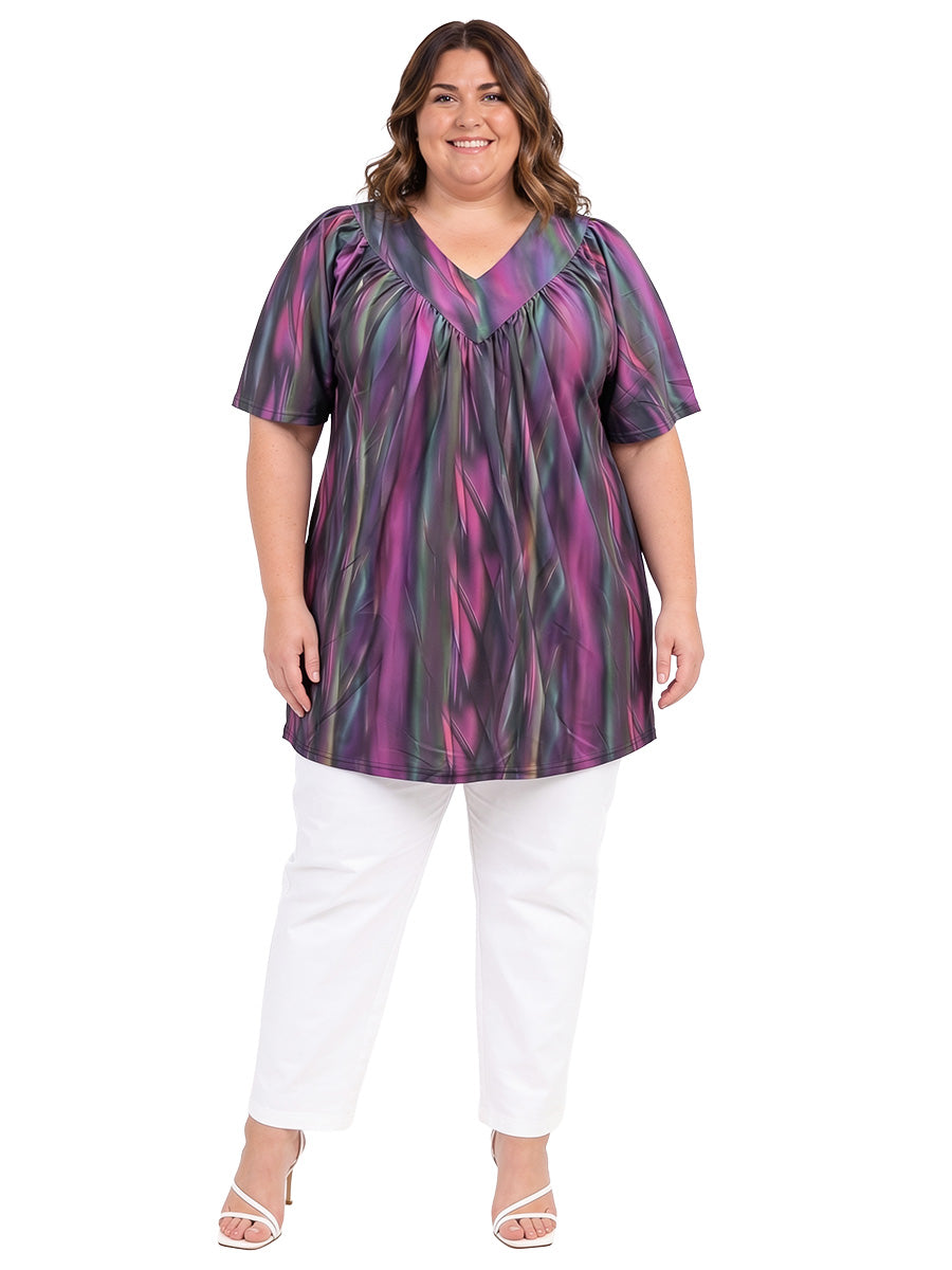 Tarni Fields Tunic - Black Print