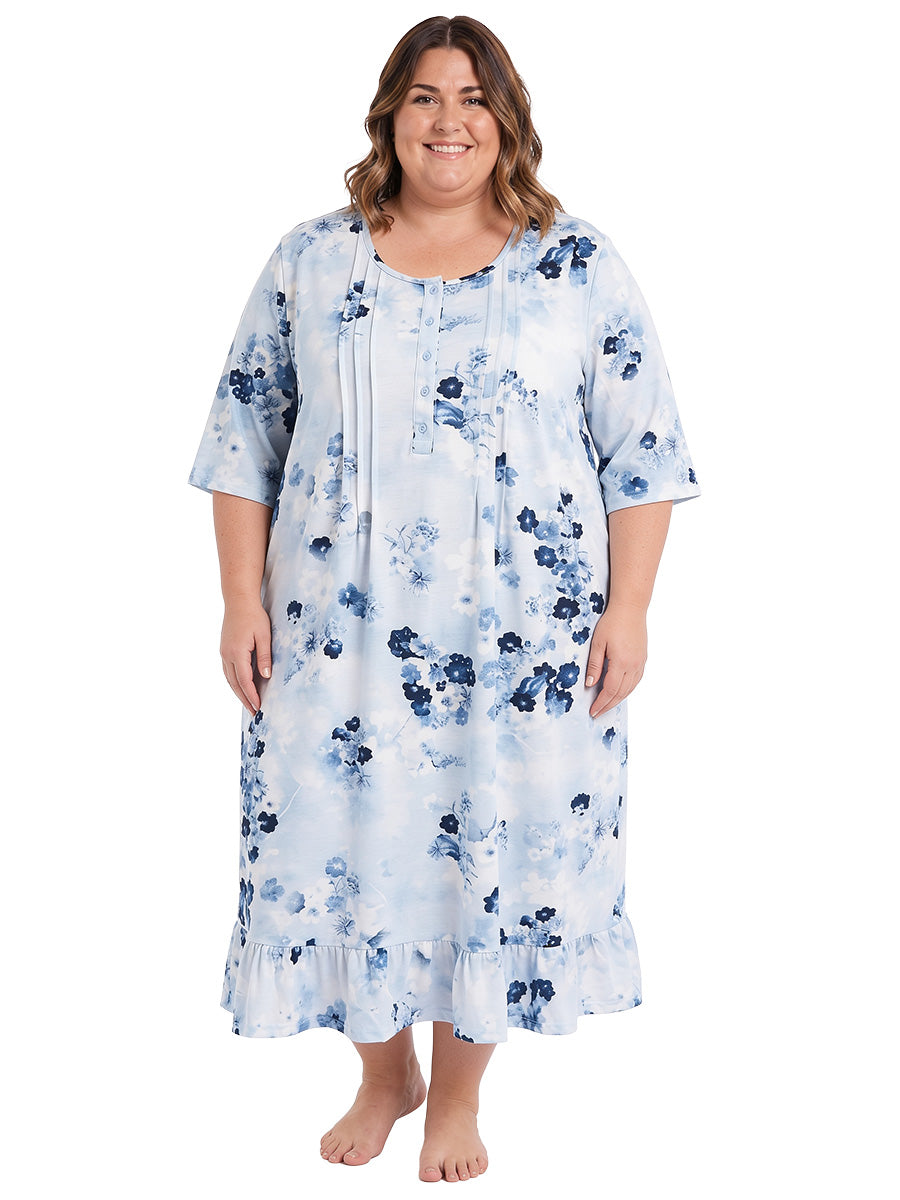 Yellowstone Nightie - Ivory Print