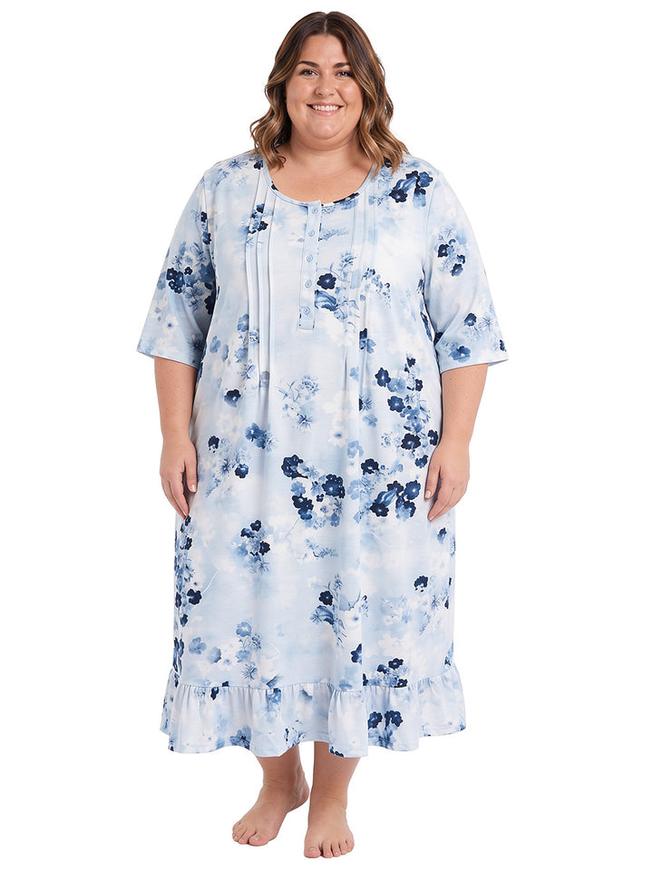 Yellowstone Nightie - Ivory Print