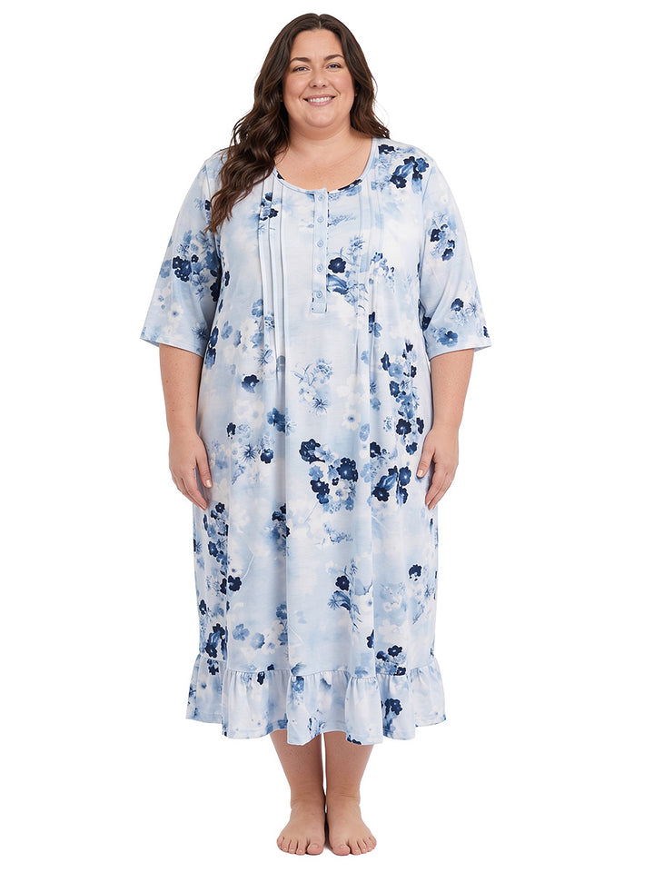 Yellowstone Nightie - Ivory Print