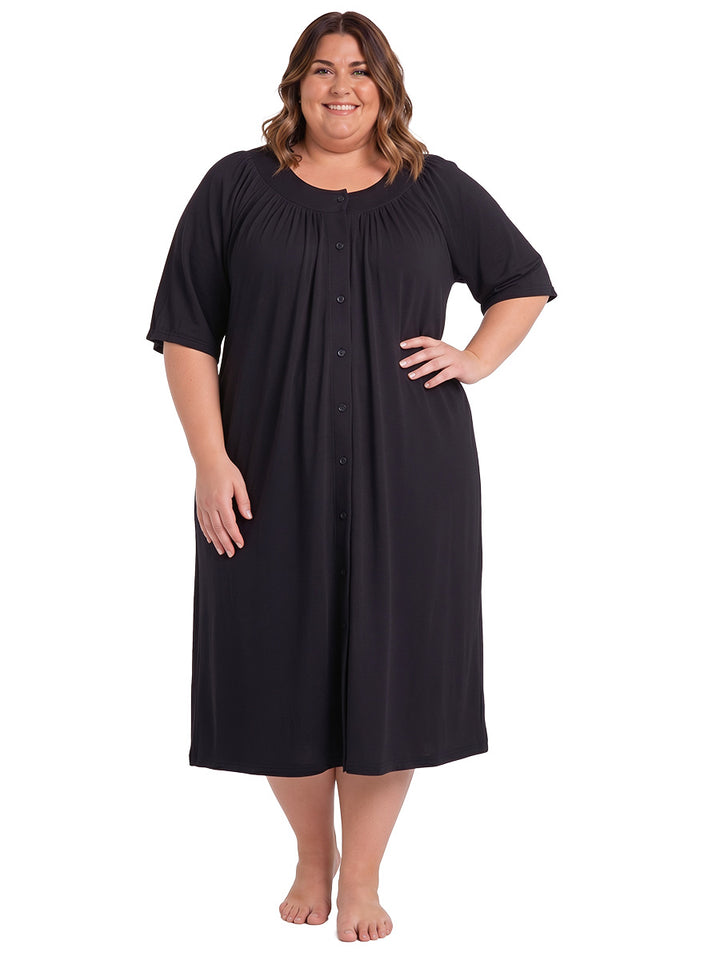 Summer Dressing Gown - Black