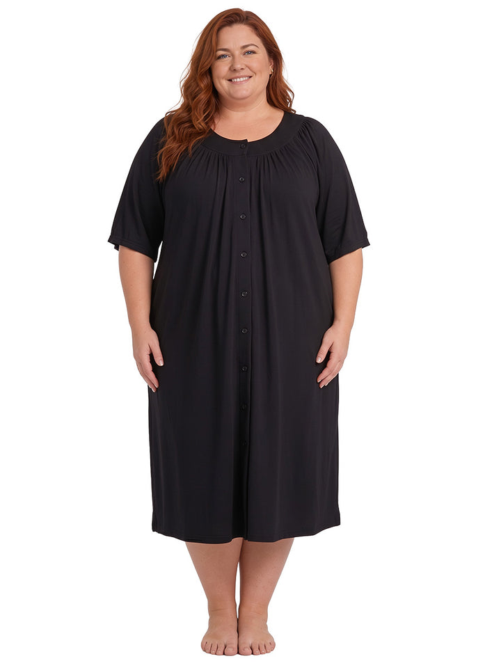Summer Dressing Gown - Black