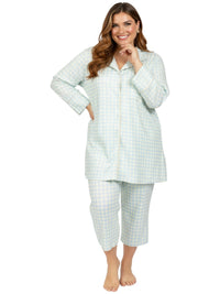 Lovisa PJ Top - Green Print Plus Size Sleepwear Dale and Waters