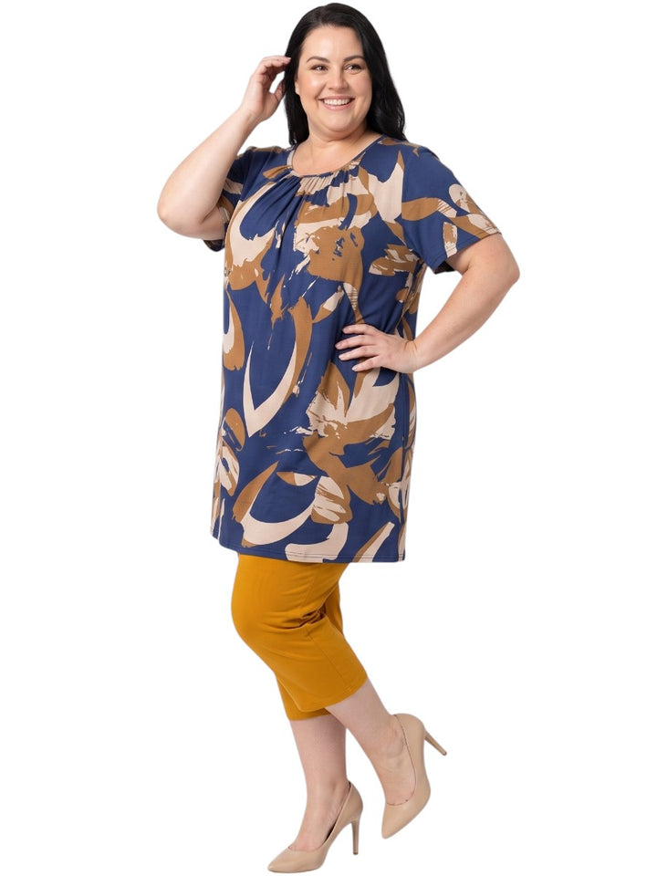 Manning Top - Navy Print