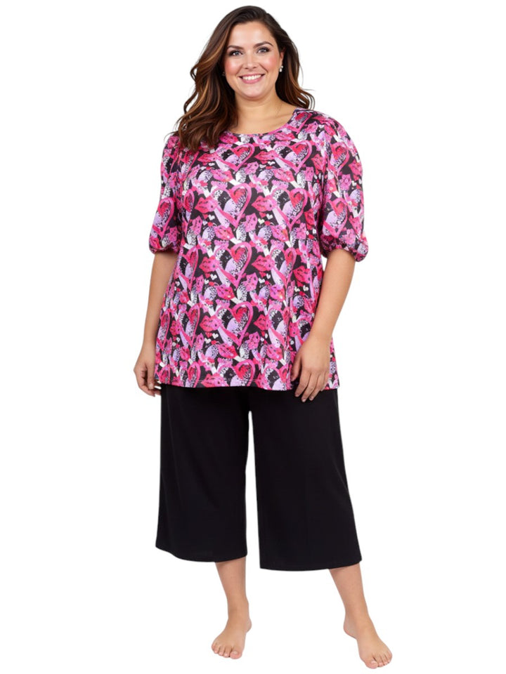 Mckenna Sleep Tee - Pink Print*