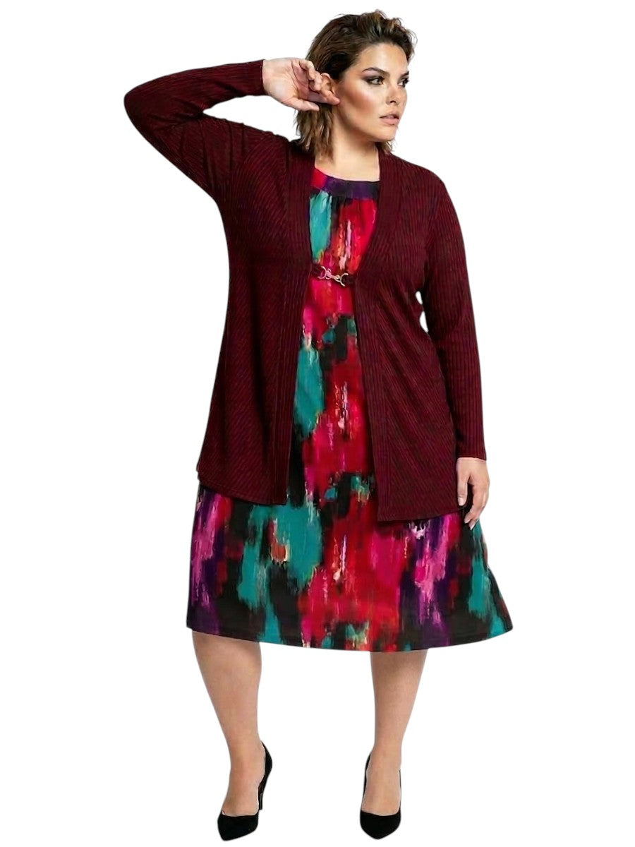 Mercedes E2E Cardigan - Wine*