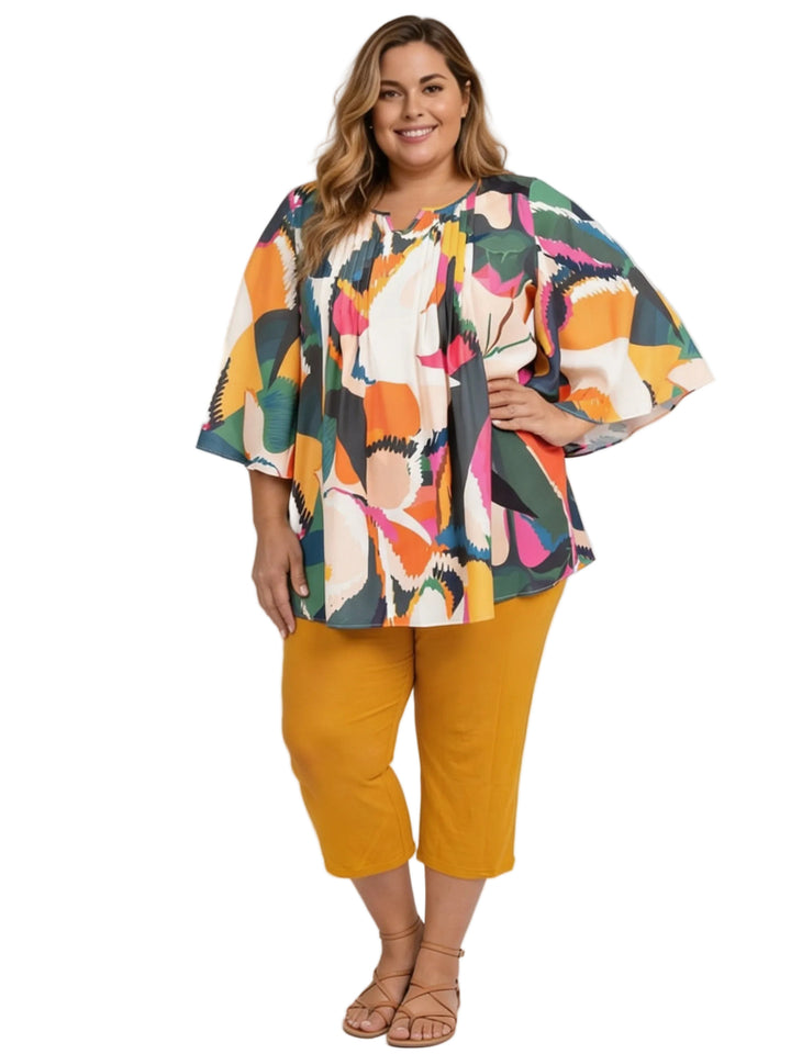 Miley Top - Green Print*