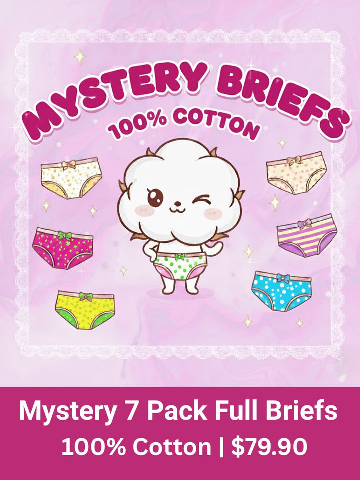 Mystery 7 Pack Full Briefs - 100% Cotton