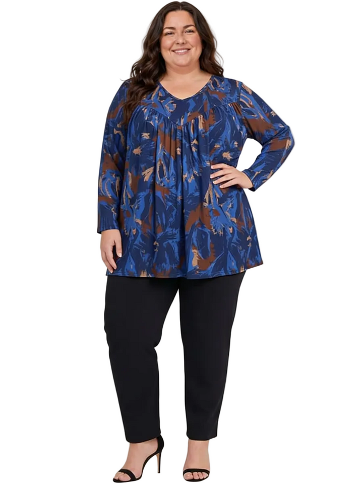 Oaklynn Top - Navy Print* | Tops | Dale and Waters