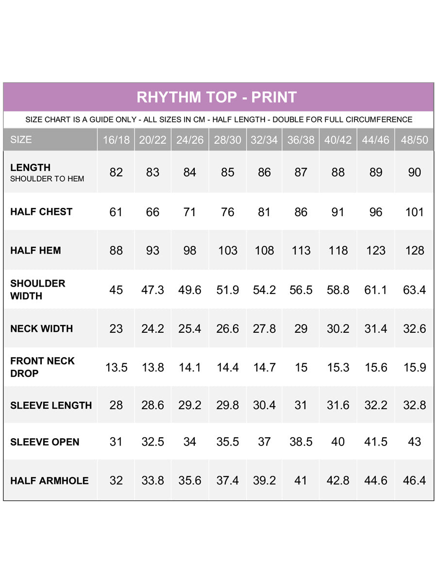 Rhythm Top - Black Print