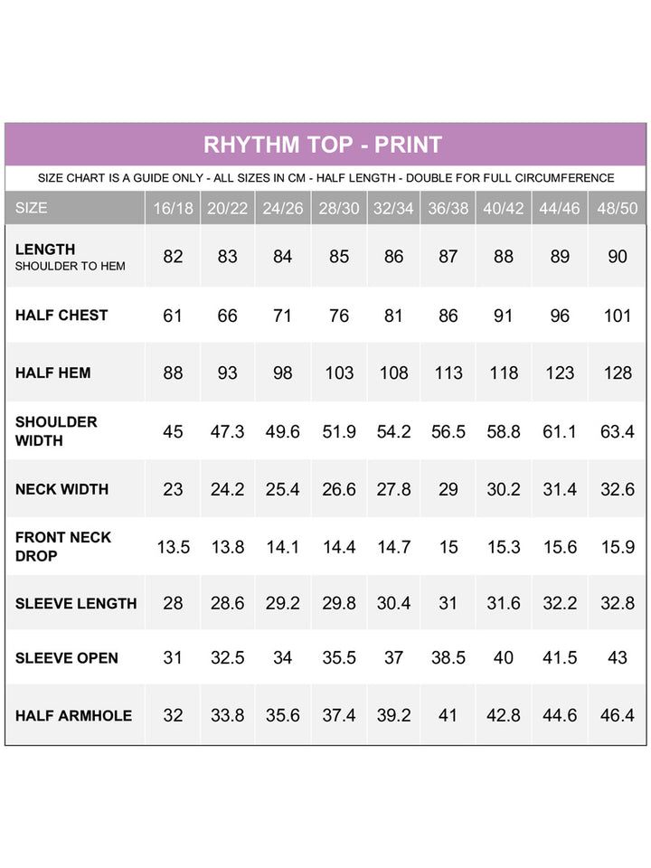 Rhythm Top - Black Print