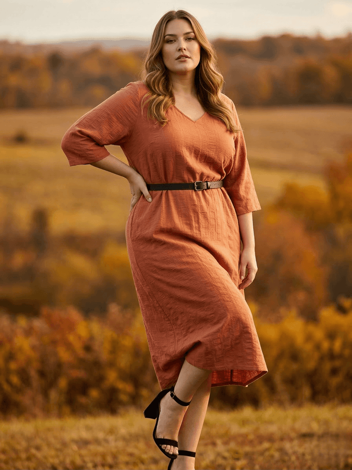 Payson Dress - Rust