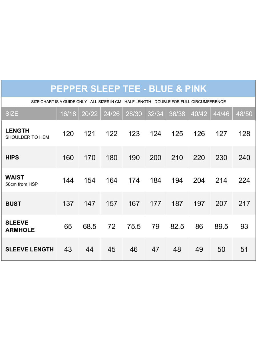 Pepper Sleep Tee Nightie - Blue Print*