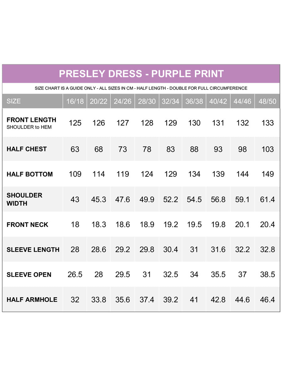 Presley Dress - Purple Print* - Dale and Waters