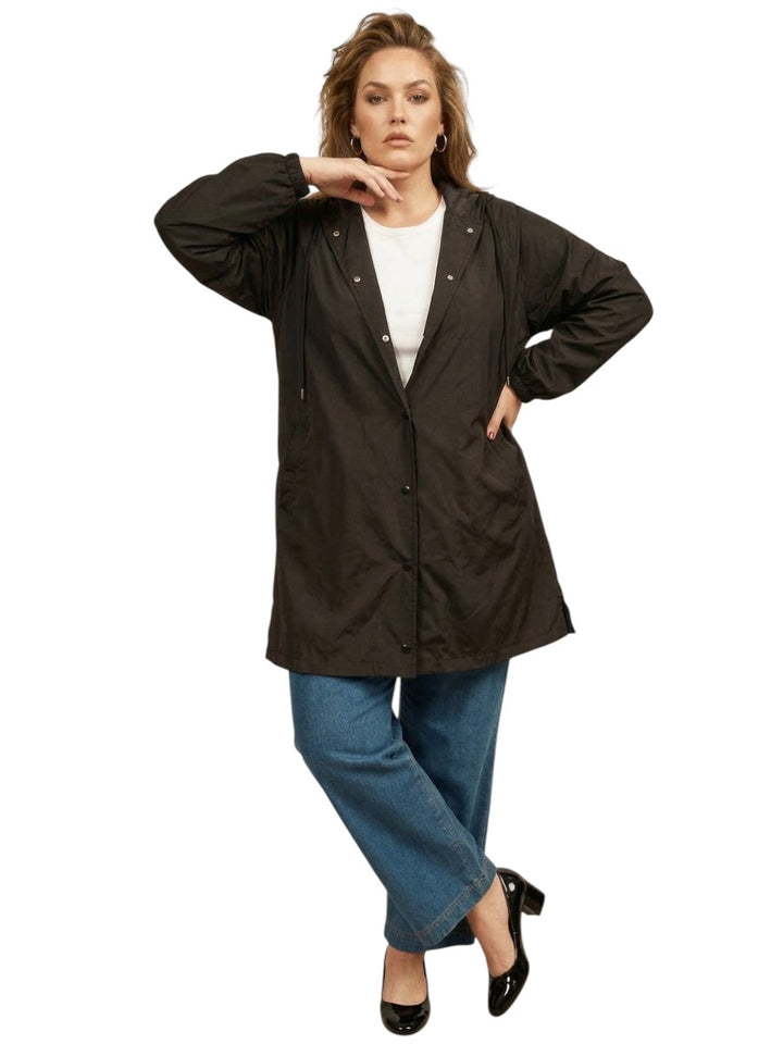 Raindrops Parka - Black