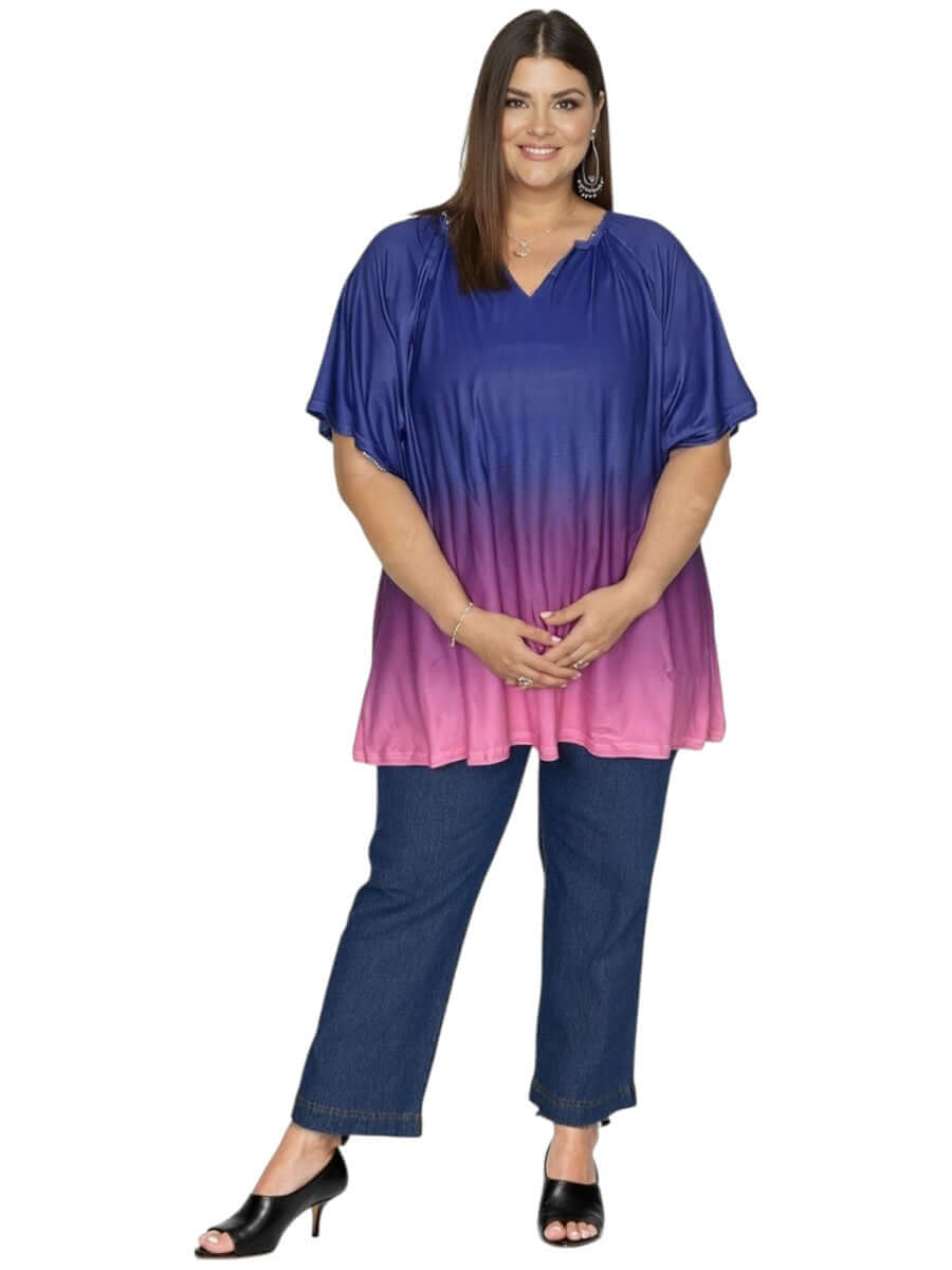 Romy Top - Pink Ombre