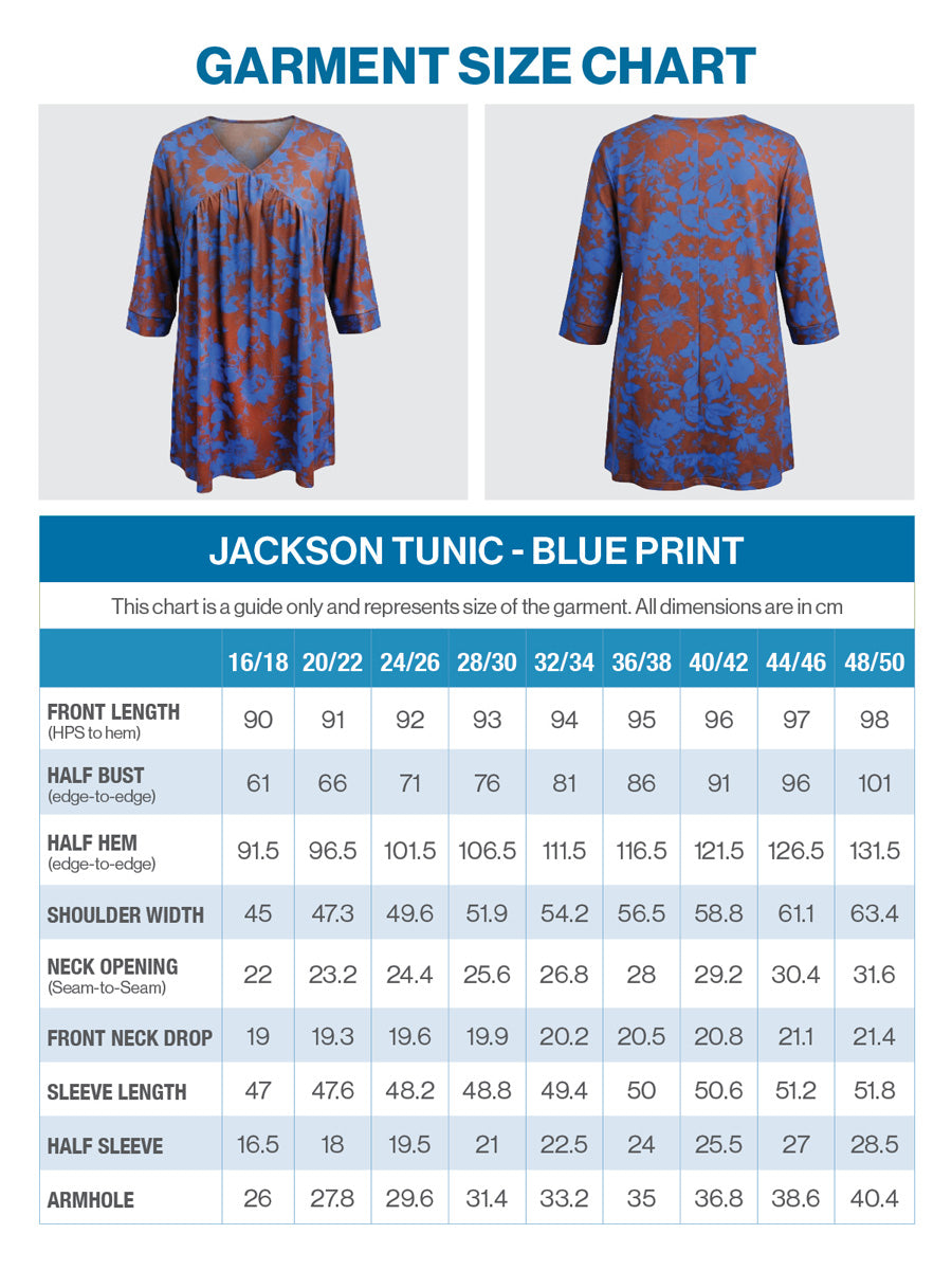 Jackson Tunic - Blue Print