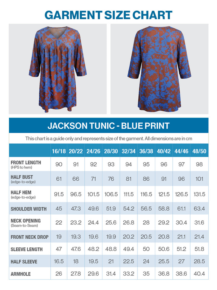 Jackson Tunic - Blue Print