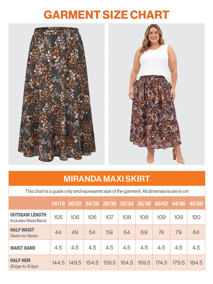 Miranda Maxi Skirt - Print