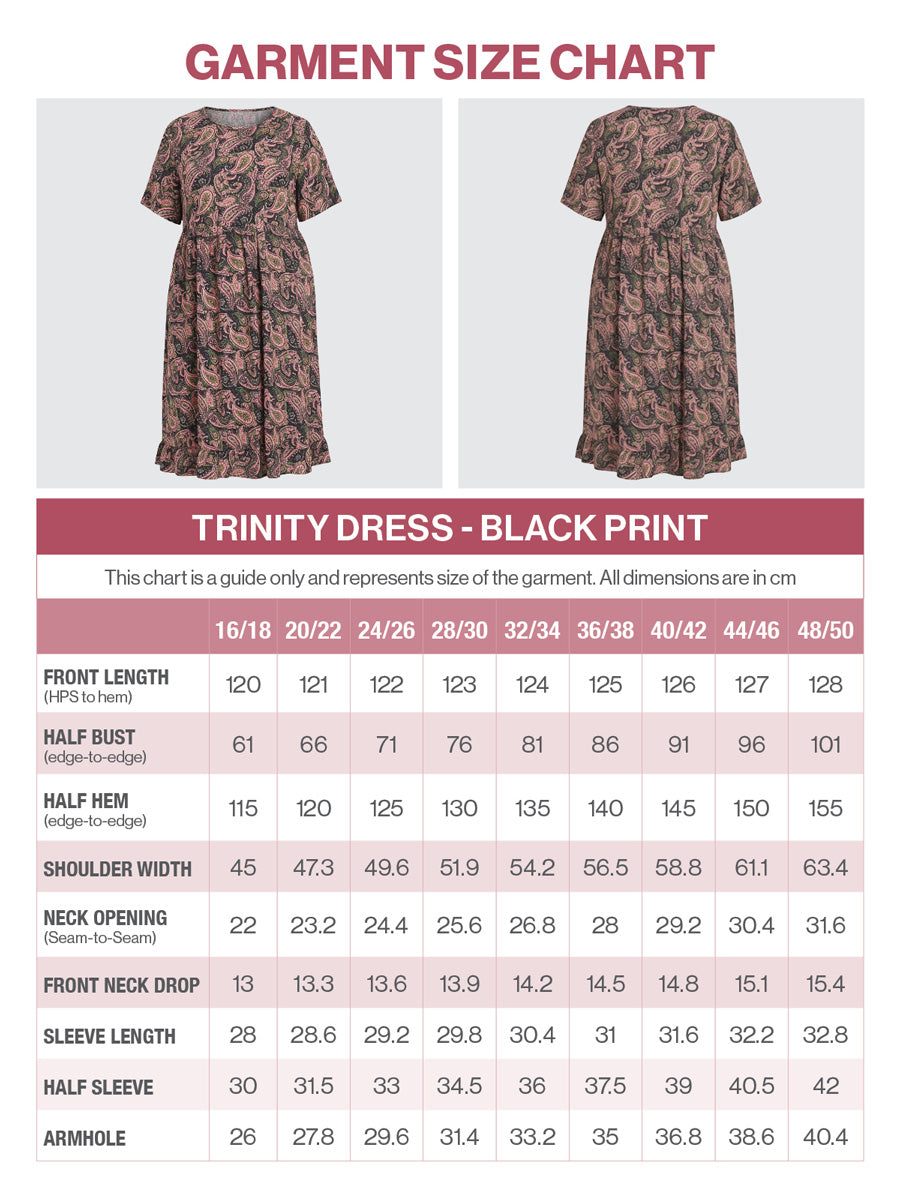 Trinity Dress - Black Print