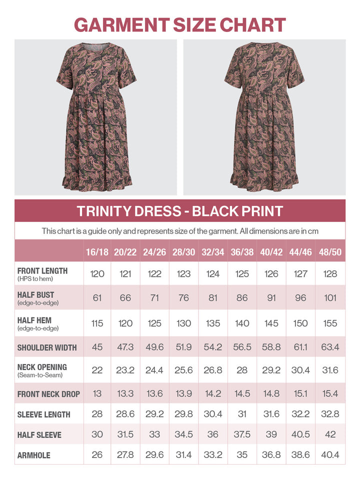 Trinity Dress - Black Print