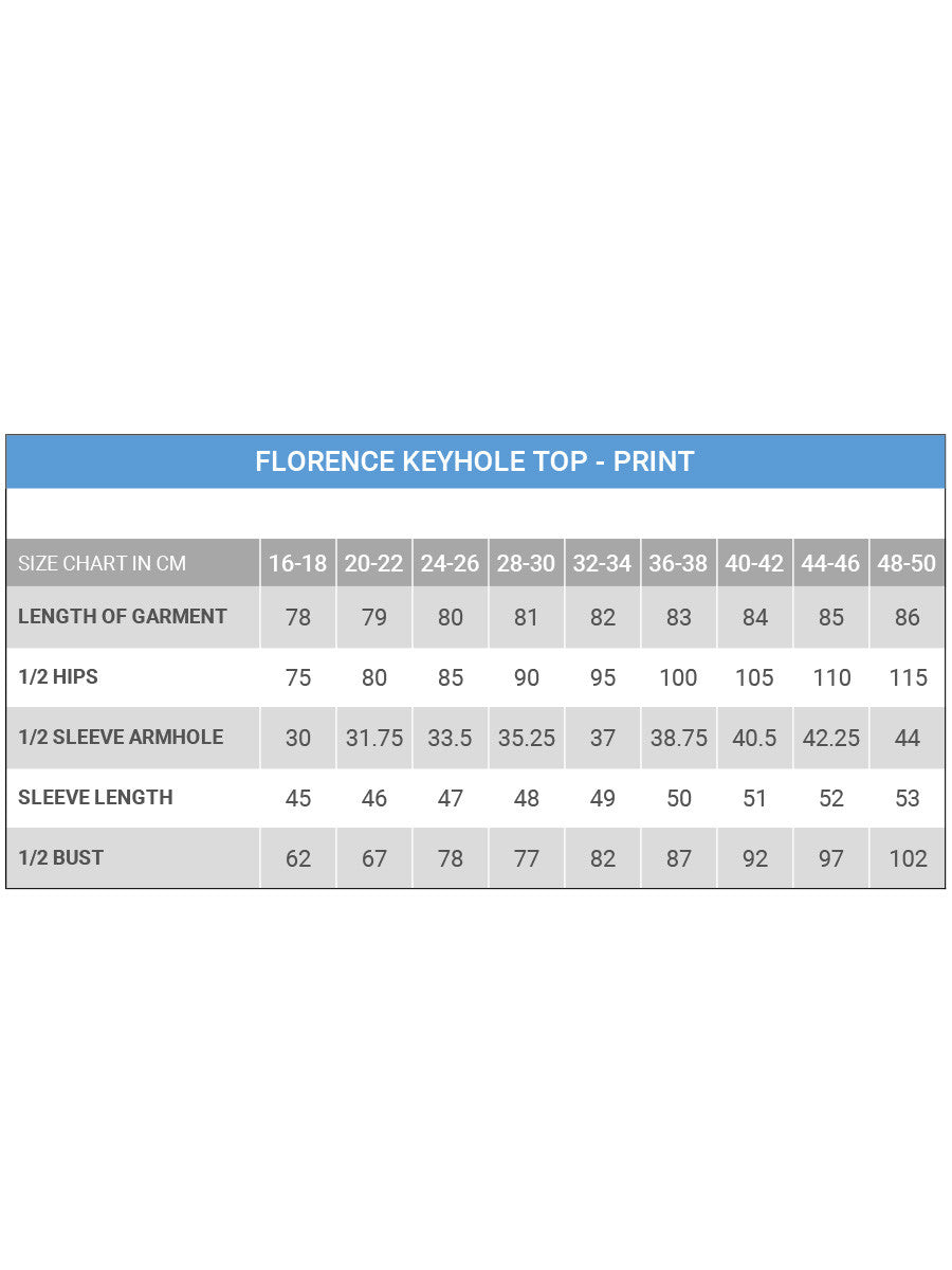 Florence Keyhole Top - Print*