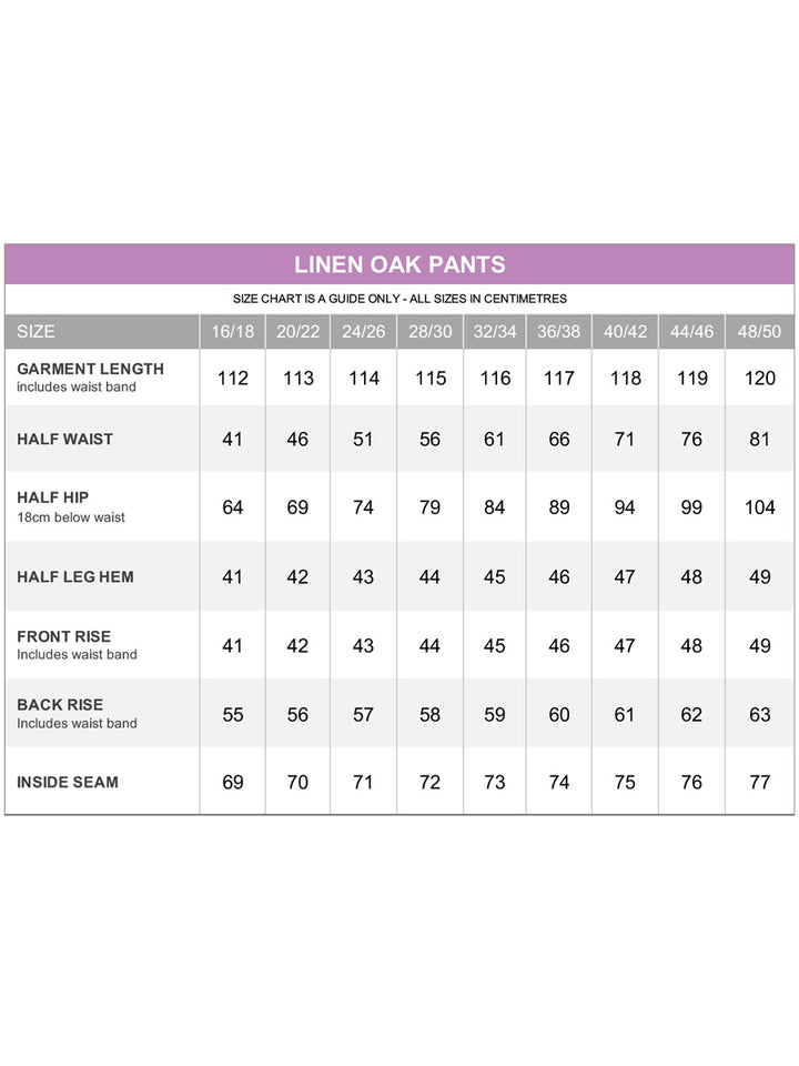 Linen Oak Pants - Grey