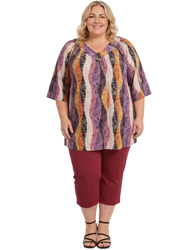 Hyland Fields Tunic - Multi Print | Tops | Dale and Waters
