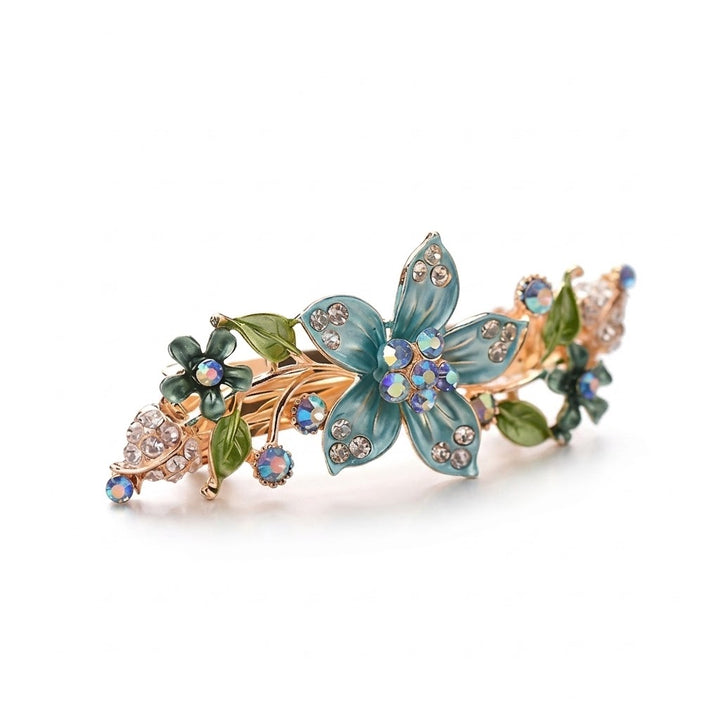 Vintage Spring Hair Clip - Blue