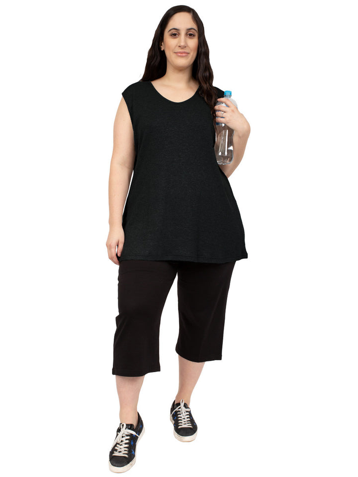 Winter Fern Thermals No Sleeves - Black*