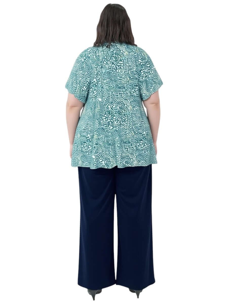 Yasmin Top - Green Print