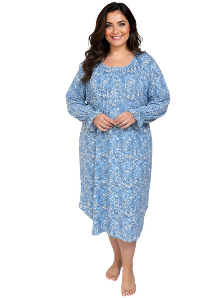 Yolanda Nightie - Blue print