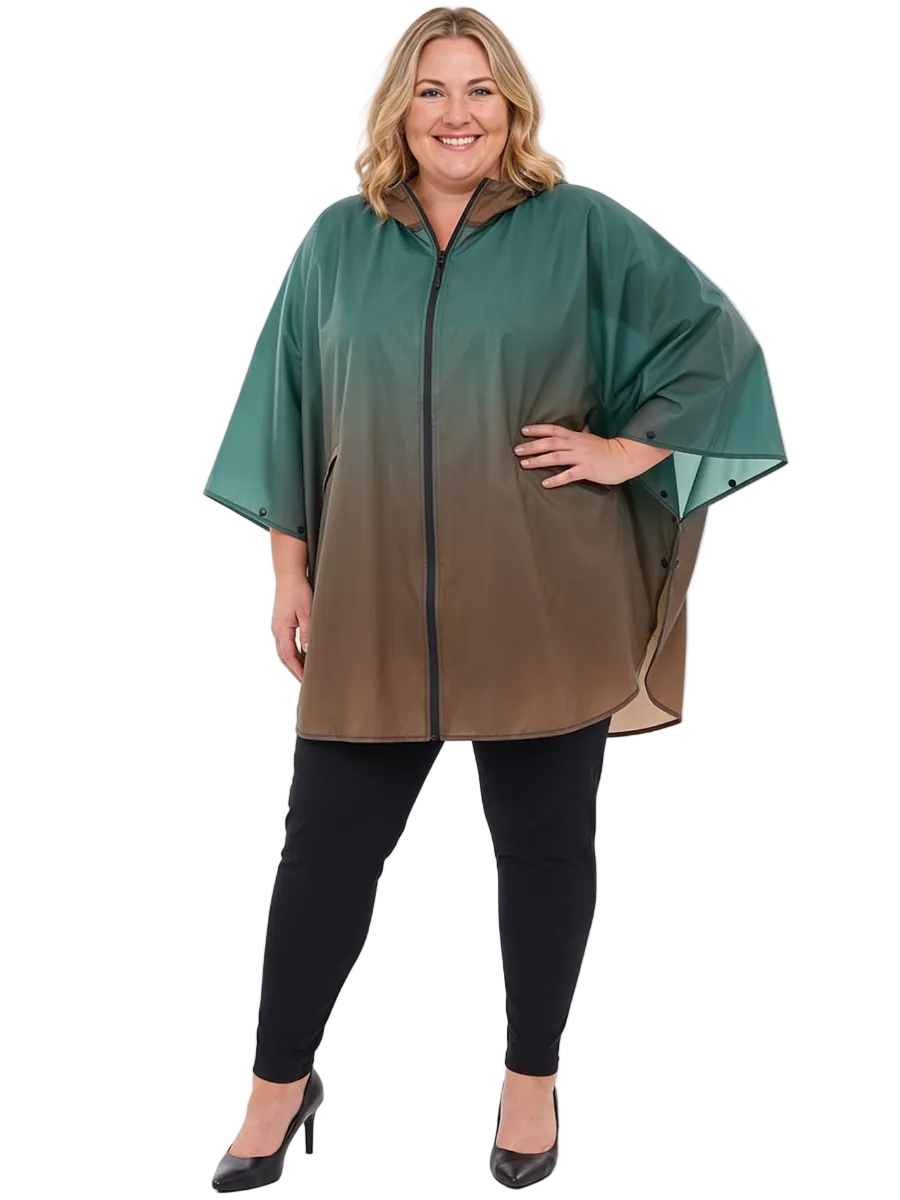Amazon Shields Raincoat Poncho - Dark Brown