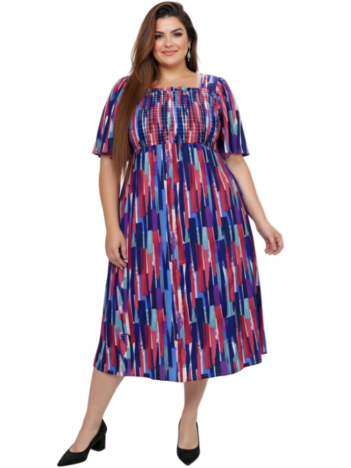 August Dress - White Print