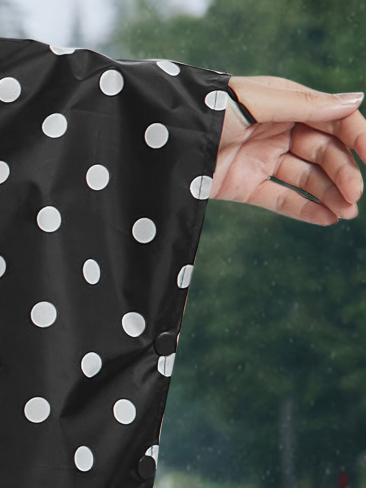 Dakota Shields Raincoat Poncho - Polka Dot