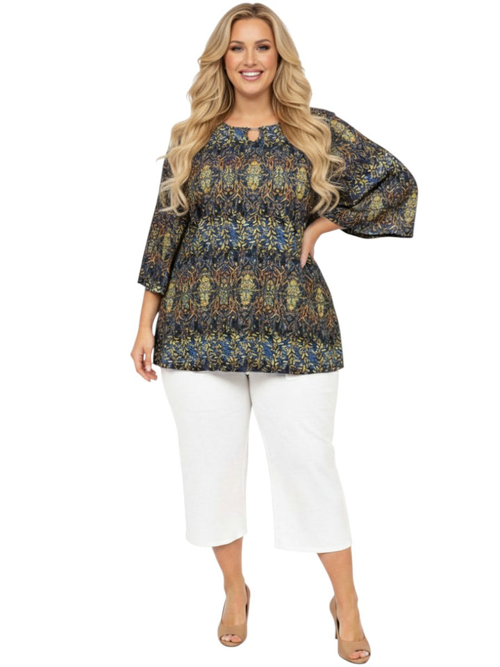 Bernice Keyhole Top - Print**