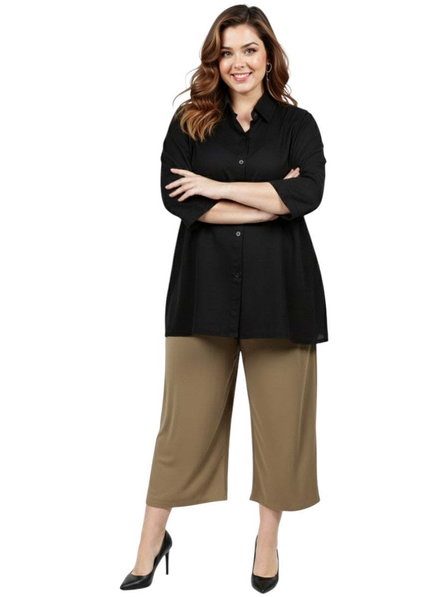 Classic Collar Blouse - Black