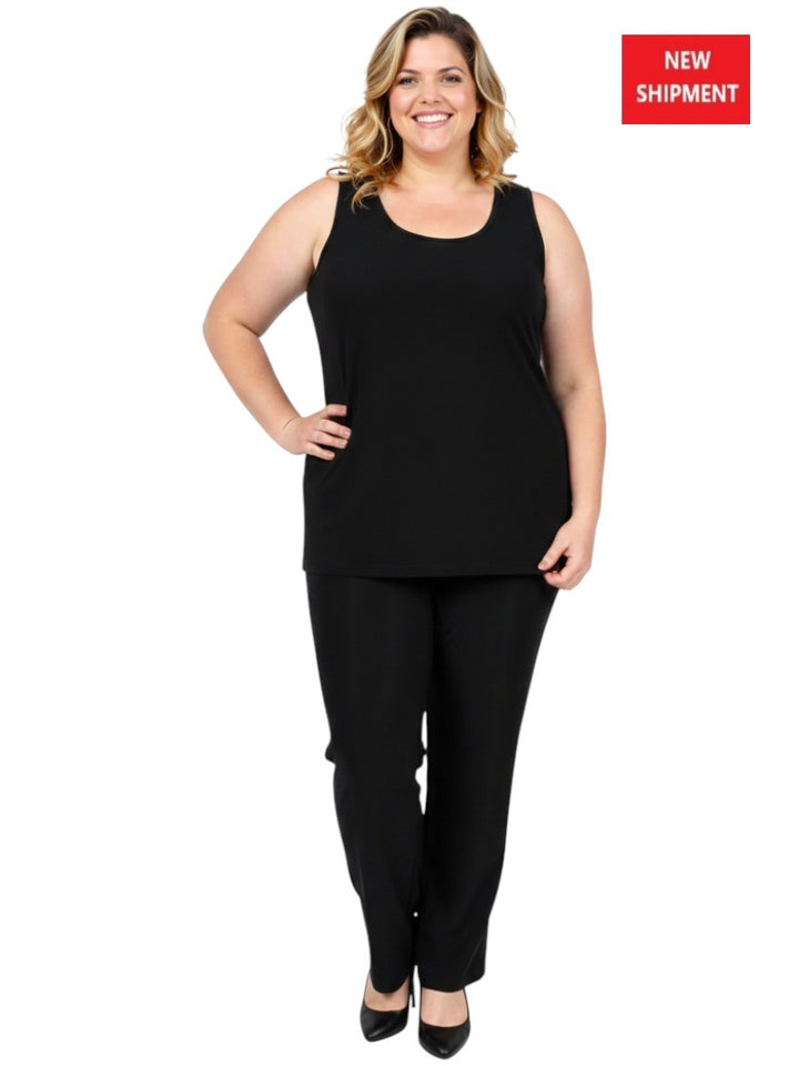 Round Neck Cami - Black