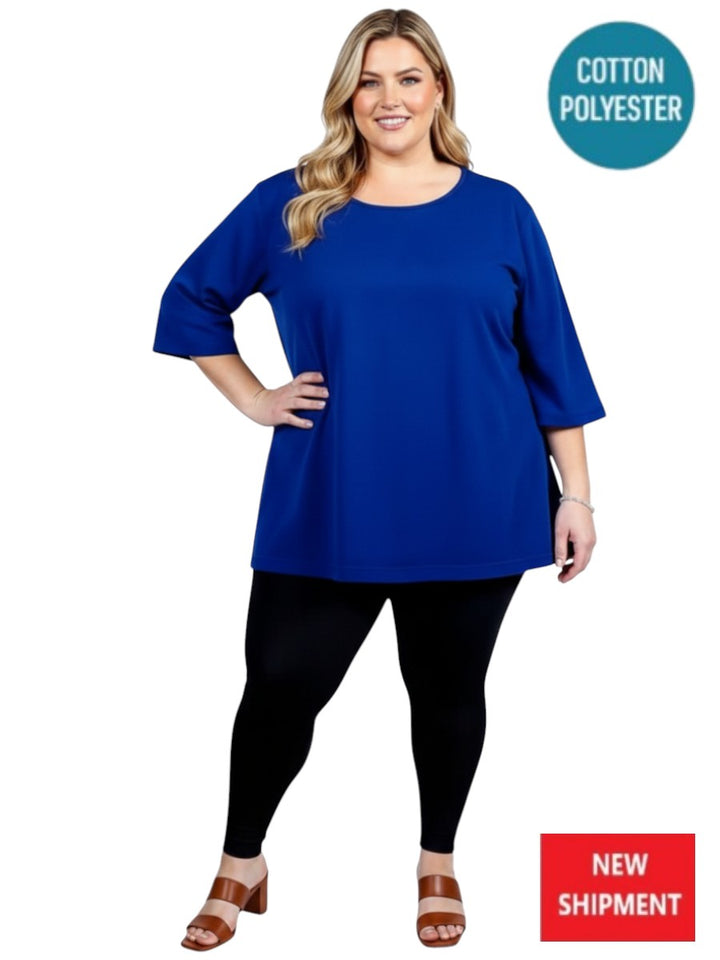 Everyday Tee - Blue - Cotton Polyester