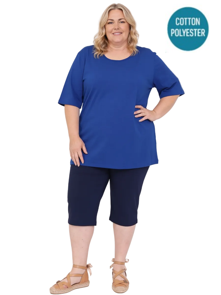 Everyday Tee - Blue - Cotton Polyester