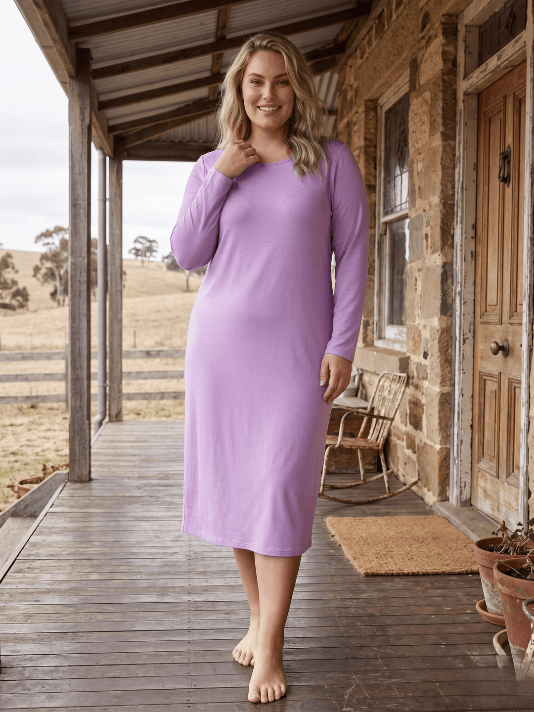 Brayton Sleep Tee - Lilac