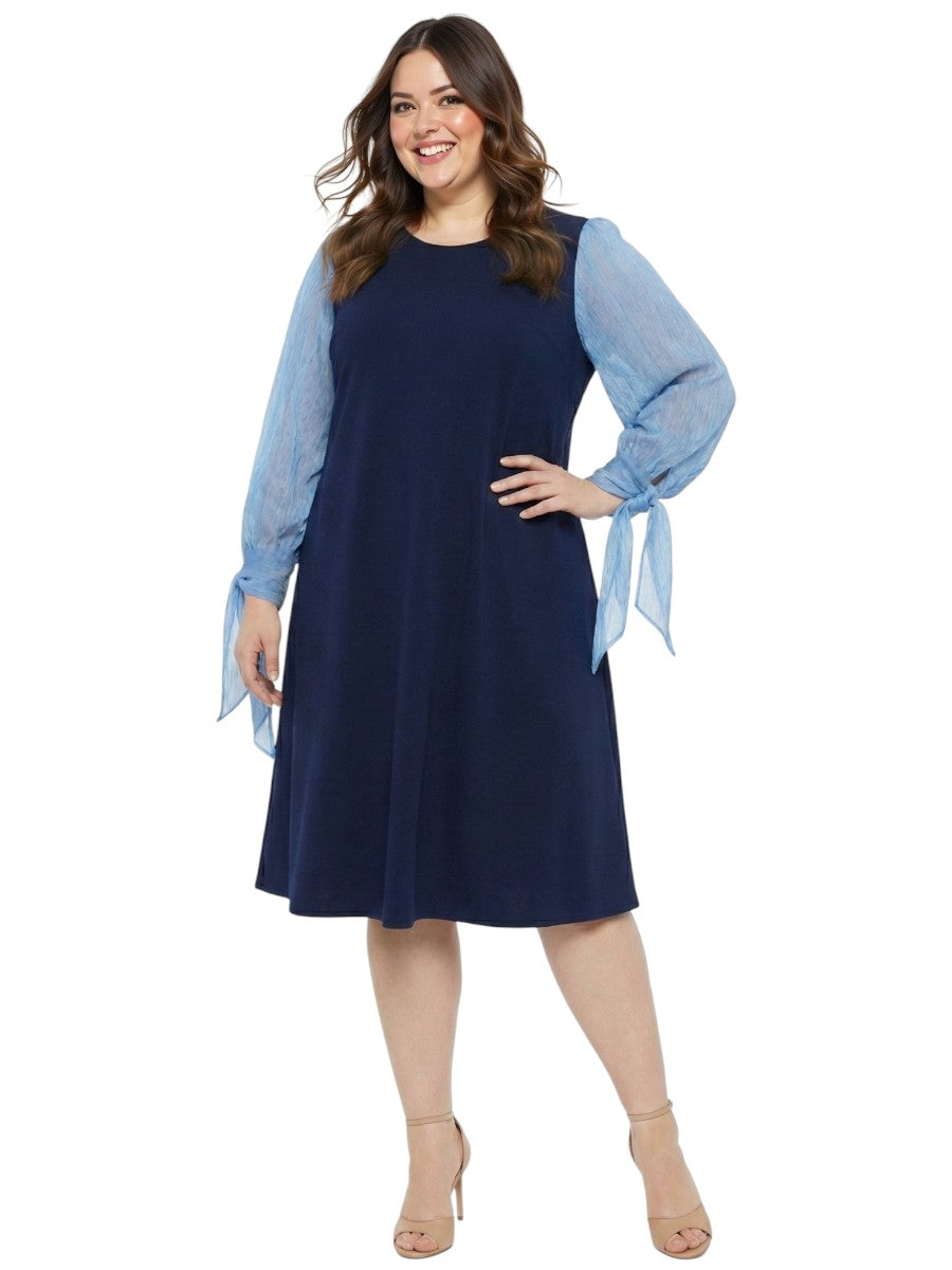 Dreama Pinafore Sleeveless Dress - Navy