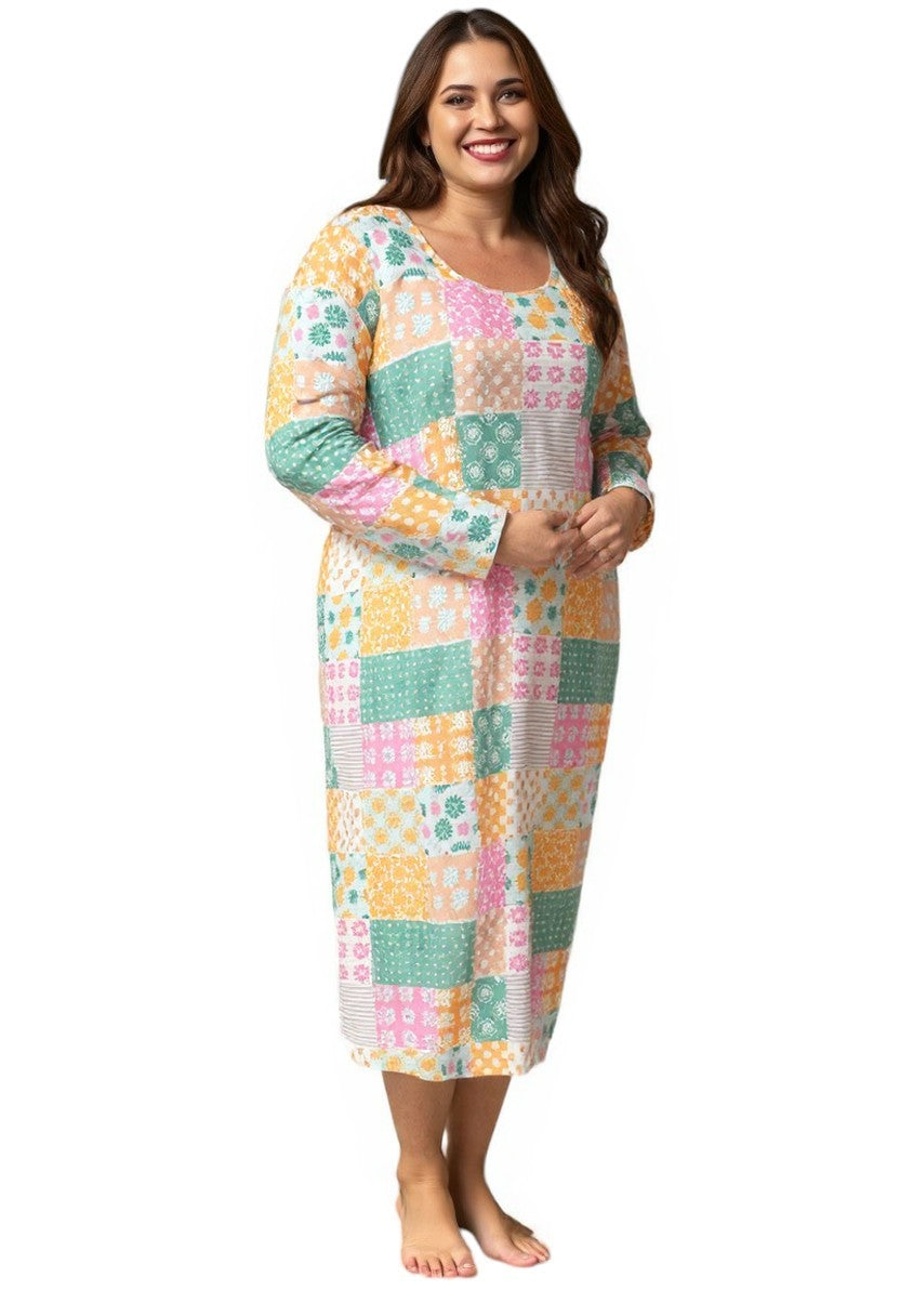 Devina Nightie - Multi Print