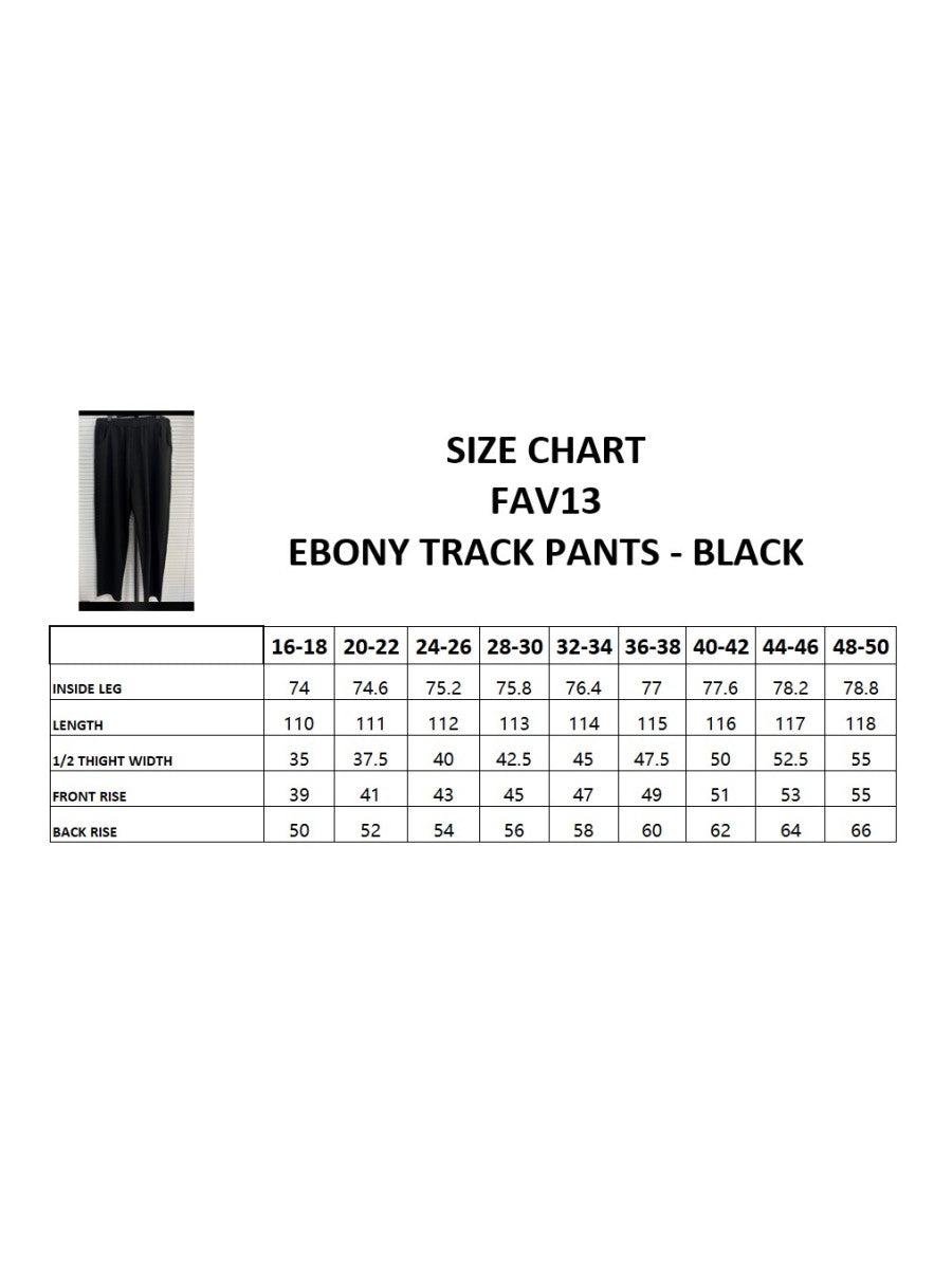 Ebony Track Pant - Black