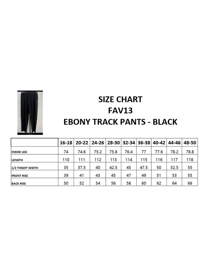 Ebony Track Pant - Black