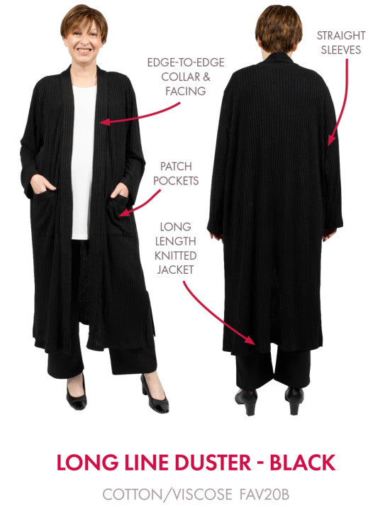 Longline on sale duster jacket