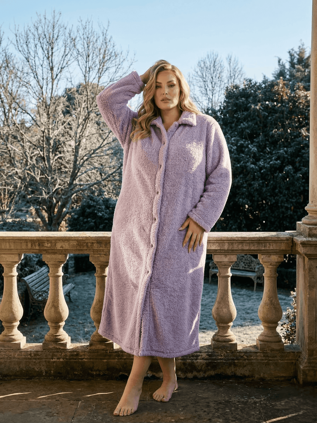 Felix Dressing Gown/Nightie - Lilac